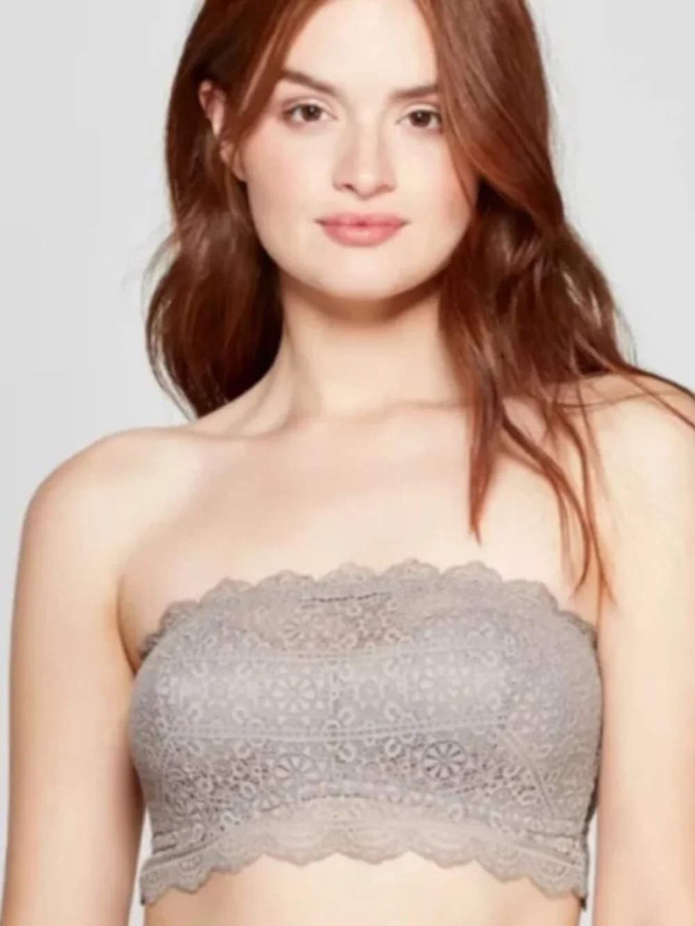 Auden Lace Strapless Bandeau Bralette Size XL